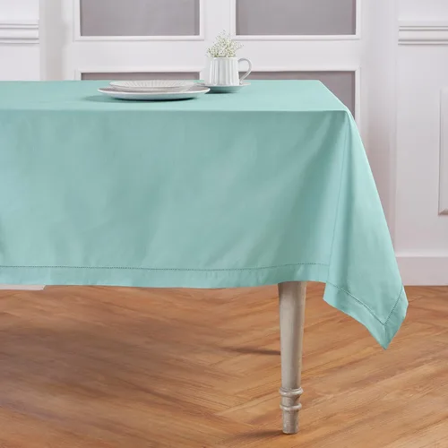 Miniatura 37 de Solino Home Mantel cuadrado de lino y algodón con vainica, 52 x 52 pulgadas, lavable a máquina para verano, 4 de julio