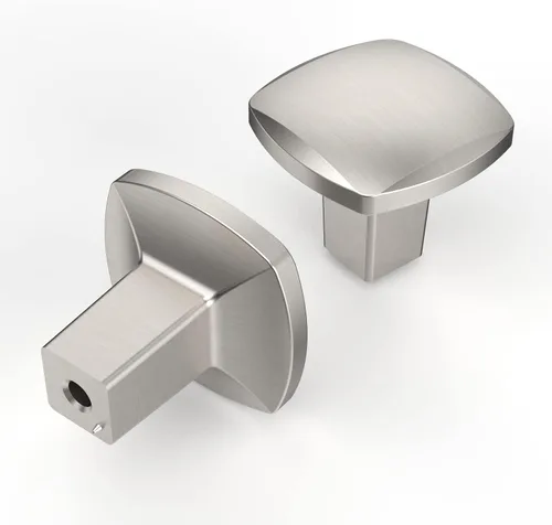 Miniatura 44 de Asidrama - Paquete de 2 manijas de gabinete de cocina de níquel satinado cepillado de 3 pulgadas (76 mm), tiradores de gabinete, herrajes