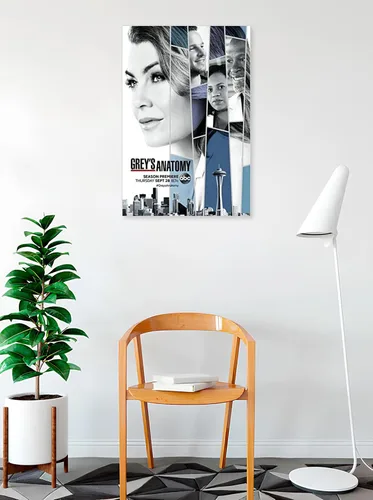 Miniatura 2 de BUY ART FOR LESS Póster con licencia oficial de Grey's Anatomy Season 14, 36 x 24 pulgadas, impresión decorativa, papel de póster, listo