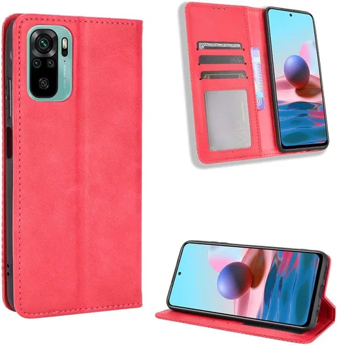 Miniatura 38 de Funda para Xiaomi Poco M5S Funda de cuero, Funda para Xiaomi Redmi Note 10S, Funda para Xiaomi Redmi Note 10 4G M2101K7AG M2101K7AI M2101K7BG Funda