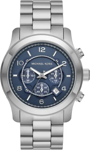 Miniatura 17 de Michael Kors Runway - Reloj cronógrafo de acero inoxidable para hombre con correa de acero o silicona