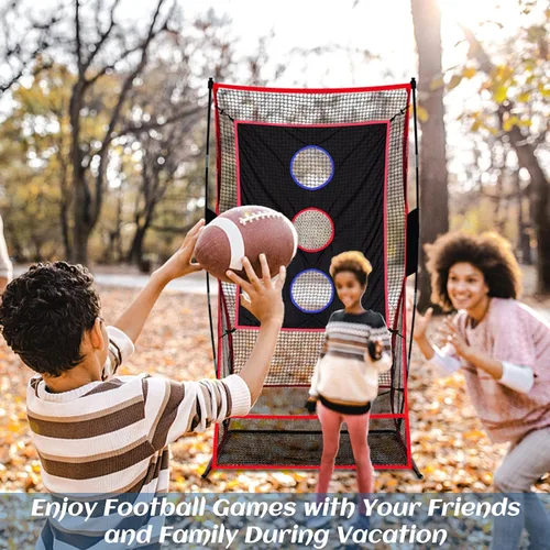 Miniatura 5 de 3x6FT Football Net with Throwing Target Strike Zone for Kicking Punting and QB Accuracy Training Portable Football Practice Equipment with Steel