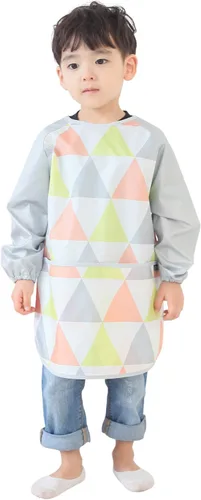 Miniatura 21 de Plie Kids Waterproof Art Smock – Long Sleeve Apron for Painting, Baking, Sensory Play (Ages 1–10)