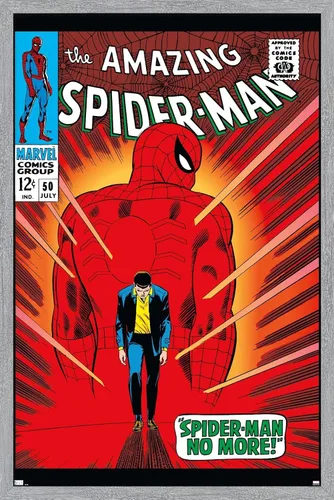 Miniatura 16 de Trends International Marvel Comics Amazing Spider-Man #50 - Póster de pared, 22.4 pulgadas de largo x 14.7 pulgadas, versión enmarcada en madera