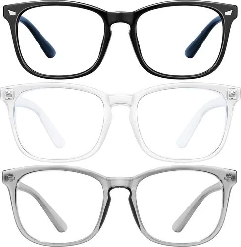 Miniatura 33 de hunsquer Gafas de luz azul para mujer/hombre, gafas de luz azul para computadora negro (806803blacktoucha)