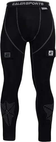 Miniatura 2 de EALER HCP200 Compression Hockey Pants with Athletic Cup & Sock Tabs, Hockey Jock for Men & Boys