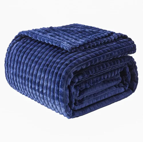 Miniatura 32 de EMME Manta de vellón, manta jacquard 3D para sofá y cama, manta suave, acogedora y esponjosa, ligera, de franela de lujo con diseño de cuadrícula