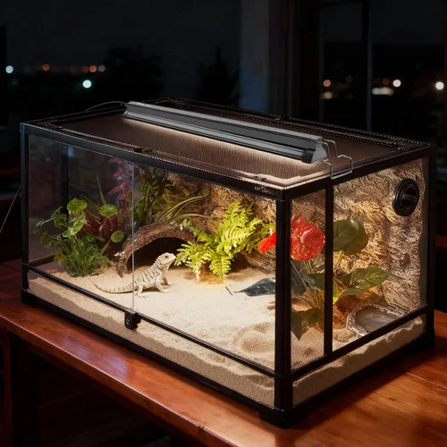 Miniatura 7 de Lámpara de reptil T5 HO UVB con bombilla UVB de 10.0, luz UVB de alto rendimiento de 24 W para reptiles, barra de luz UVB T5 de 22 pulgadas