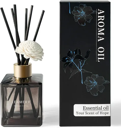 Miniatura 11 de Juego de difusor de junco, 6.1 oz (6.1 fl oz), difusor perfumado de mar azul con varillas de larga duración para el hogar, habitación, oficina
