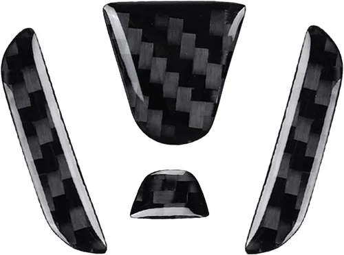 Miniatura 5 de Compatible con Emblema del Portón Trasero del Automóvil Logo Moldura Accesorios Emblema de Fibra de Carbono Insignia Calcomanía Cubierta Adhesivo