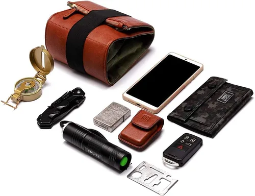 Miniatura 5 de CANPIS - Funda para cámara sin espejo, bolsa de cuero para lente de cámara, bolsa de viaje para fotografía, bolsa de almacenamiento de mano al aire