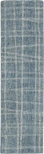 Miniatura 15 de Liora Manne Savannah Grid - Alfombra de lana para interiores, color carbón, 5 pies x 7 pies 6 pulgadas, color gris y negro Gris carbón y negro