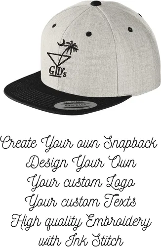 Miniatura 4 de INK STITCH Stc19 Diseña Tu Propio Logo Textos Bordado Snapback Caps - Multicolores