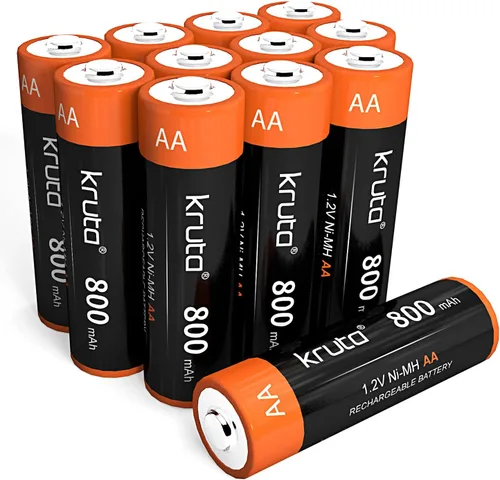 Miniatura 8 de NiMH Baterías AA recargables, 1.2 V 800 mAh recargables AA baterías solares para luces solares al aire libre y dispositivos domésticos, precargadas