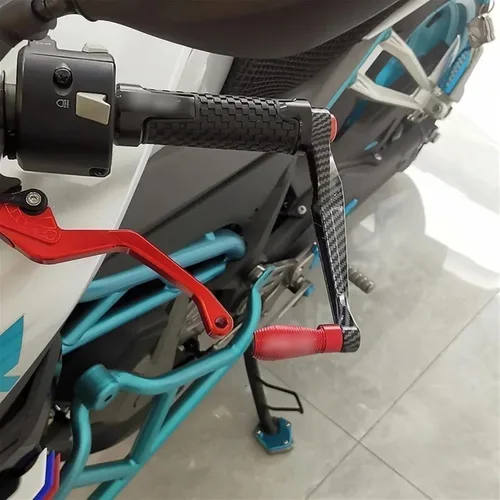 Miniatura 3 de for Y&amaha Xmax 125 300 400 200 XMAX125 XMAX300 XMAX400 XMAX200 Motorcycle Hand Guard Handlebar Brake Clutch Levers Protector (Color : Black)