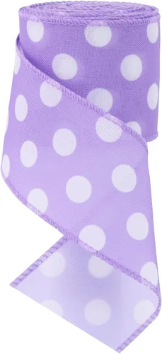 Miniatura 12 de TONIFUL Cinta de arpillera de lunares naranjas de 2.5 pulgadas, cinta con alambre de Pascua, verano, primavera para envolver regalos, hacer lazos