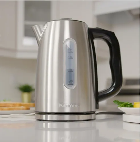 Miniatura 2 de Kenmore - Hervidor digital inalámbrico de 1.7 L/1.8 cuartos de galón, hervidor eléctrico de acero inoxidable con control de temperatura digital