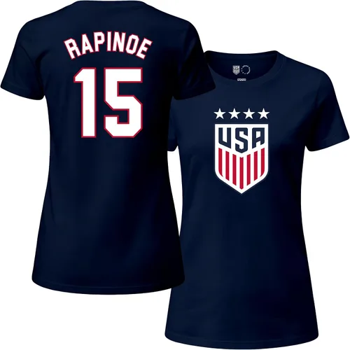 Miniatura 18 de Icon Sports Camiseta de algodón con licencia oficial del equipo nacional de fútbol femenino de EE. UU. - Mujeres - 67WCT
