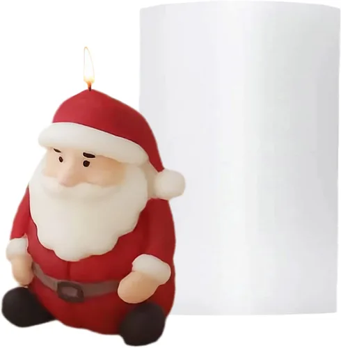 Miniatura 8 de 4PCS Moldes de Silicona para Árbol de Navidad, Moldes de Velas 3D para Hacer Velas Perfumadas, Jabón Hecho a Mano, Bomba de Baño, Barra de Loción, 4
