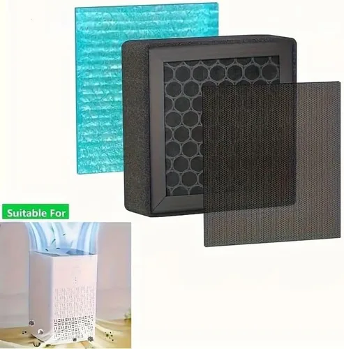 Miniatura 6 de Filtro de repuesto para purificador de aire AM120, juego de filtros de carbón activado 3 en 1, carbón activado de eficiencia, 1 paquete