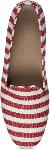 Miniatura 9 de Aerosoles Mocasines planos de moda para mujer, Rojo con rayas
