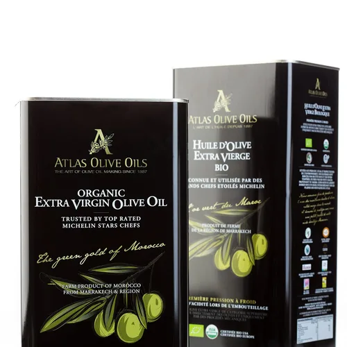 Miniatura 6 de Atlas 3 LT Aceite de oliva virgen extra orgánico prensado en frío con polifenoles de Marruecos Recién cosechado sin procesar de una sola granja