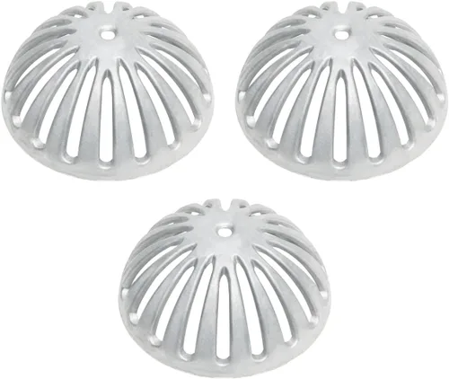 Miniatura 7 de Leyso Cubierta de drenaje de suelo de cúpula de aluminio resistente y colador de drenaje, cubierta de drenaje extraíble para exteriores, colador