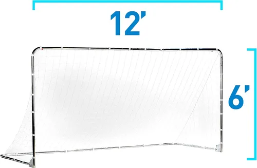 Miniatura 10 de Franklin Sports Porterías de fútbol de competición – Porterías de fútbol de acero portátiles para patio trasero – Portería de fútbol para adultos +