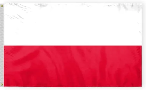 Miniatura 3 de AGAS - Bandera de coche de Polonia de 10.5 x 15 pulgadas, bordes de doble costura, impresión de doble cara en poliéster Superknit de 19 pulgadas