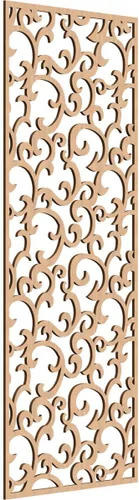 Miniatura 132 de Wheatland Paneles de pared decorativos de madera con calado, 9 3/8 pulgadas de ancho x 24 3/8 pulgadas de alto x 1/4 de alto, nogal