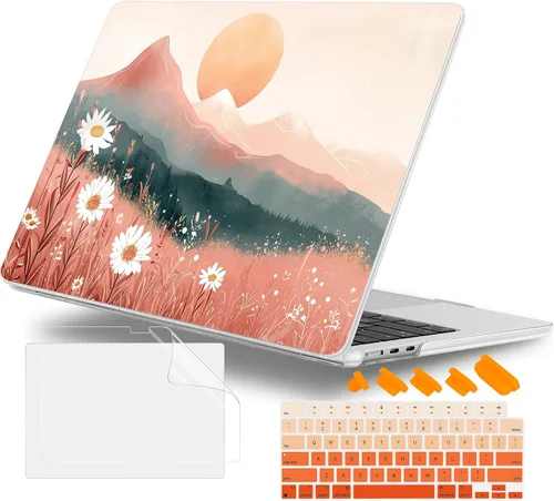Miniatura 39 de Funda para MacBook Air 2026/2025/2024/2023 de 15 pulgadas M5 A3448/M4 A3241/M3 A3114/M2 A2941, elegante funda protectora rígida para MacBook Air