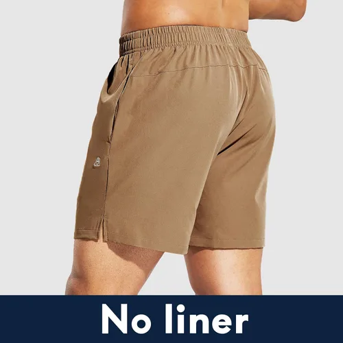Miniatura 5 de Haimont Pantalones cortos deportivos para hombre de 5 pulgadas para gimnasio, deportes, entrenamiento activo con bolsillos, secado rápido