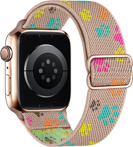 Miniatura 16 de Correas elásticas de nailon compatibles con Apple Watch de 1.496 pulgadas, 1.575 pulgadas, 1.614 pulgadas, 1.654 pulgadas, 1.732 pulgadas, 1.732