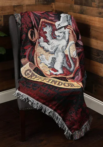 Miniatura 2 de Northwest Manta Tapiz Tejida de Harry Potter, Decoración del Hogar de Diseñador, Moderno, Regalo Único, 48" x 60", Escudo de Gryffindor