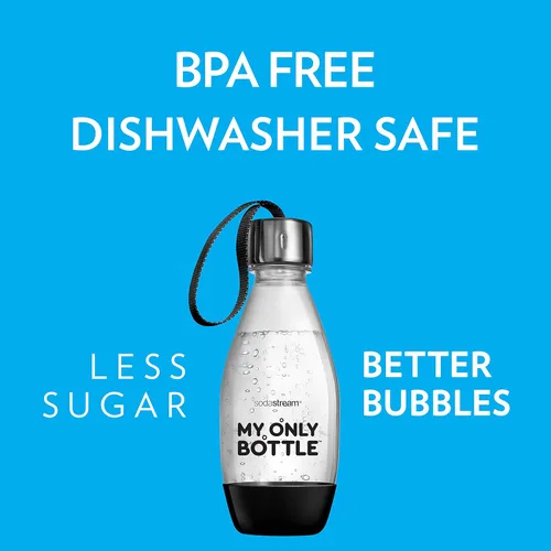 Miniatura 3 de sodastream My Only Bottle de 0.5 litros, color negro, 1 unidad (paquete de 4)