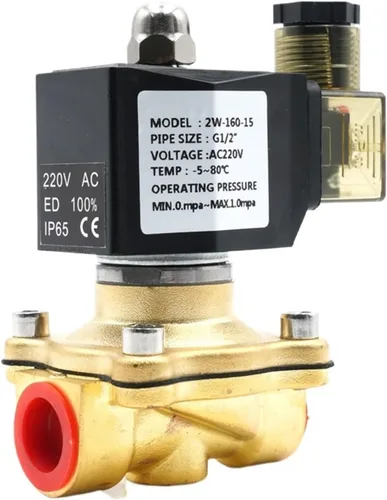AC110V 220V 380V DC12V 24V,G1/2" to G2", solenoid valve, water valve, air/oil valve, normally closed(1",DC12V_NBR 80 CELSIUS)
