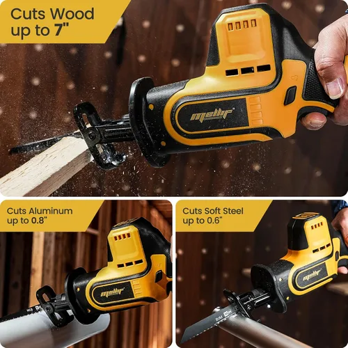 Miniatura 8 de Sierra recíproca sin escobillas compatible con batería Dewalt 20V MAX (solo herramienta), 3,000 SPM Sawzall inalámbrico con una sola mano, longitud