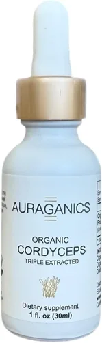 Miniatura 2 de Tintura corporal fructífera de hongos Cordyceps orgánicos de triple extracción Cultivado en Estados Unidos y certificado orgánico Uso