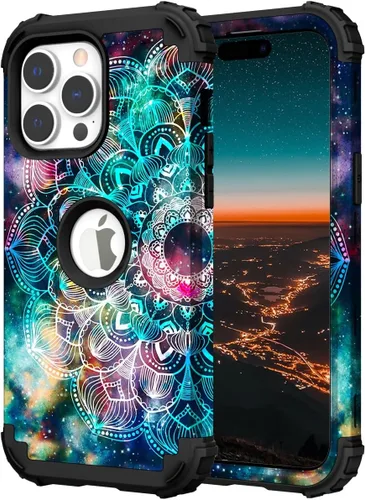 Miniatura 119 de Hocase Funda para iPhone SE 2022/2020, resistente a prueba de golpes, de plástico duro+goma de silicona, funda protectora híbrida para iPhone SE