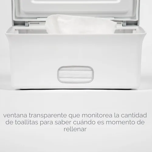 Miniatura 6 de Dispensador de toallitas para bebé Ubbi, estuche de toallitas para bebé, porta toallitas para bebé con placa ponderada, mantiene las toallitas