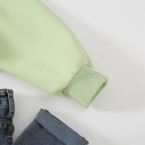 Miniatura 6 de Sudadera con capucha de algodón con estampado de aguacate, con bolsillo, Amarillo, naranja, verde, morado.