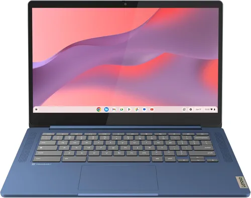 Lenovo IdeaPad Slim 3 Chromebook - 2024 - Laptop ligero - Altavoces Waves MaxxAudio® - Pantalla HD de 14" - Cámara HD 720p - 4GB de memoria - 64GB