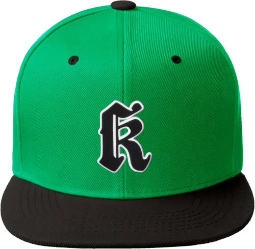 Miniatura 734 de Daxton Gorra clásica con visera de billete plano con letras del alfabeto inglés antiguo de la A a la Z