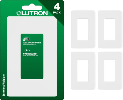 Miniatura 15 de Lutron Claro - Placa de pared de 1 banda (paquete de 6) CW-1-AL-6 almendra