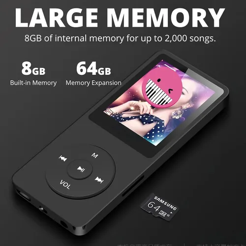 Miniatura 5 de Reproductor MP3 MP4 para niños con pantalla HD de 1.8 pulgadas, radio FM, grabadora de voz, visor de fotos de video, libro electrónico, juegos, Verde