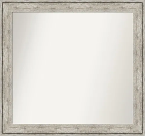 Miniatura 170 de Amanti Art Espejo de baño plateado para sobre fregadero, 28 x 47 pulgadas, espejo rectangular de plata imperial, marco de madera tradicional de gran
