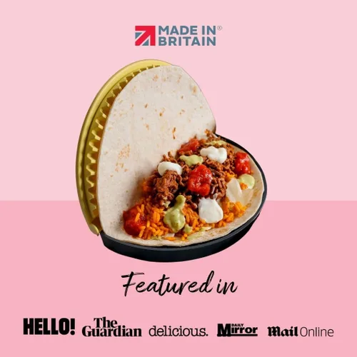 Miniatura 3 de CRIMPiT Sellador de tortillas grande – Para tortillas de harina de 10 a 12 pulgadas Haz tacos sellados, quesadillas, burritos y más Comidas sin