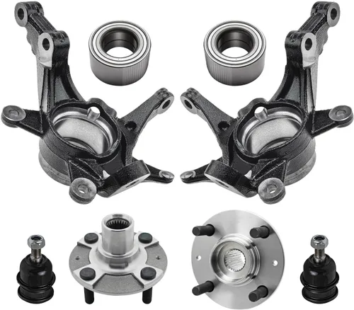 Miniatura 70 de Detroit Axle - Nudos de dirección delanteros de 2.5L de 2 piezas para Toyota 12-17 Camry, 2 nudos de dirección y conjunto de rodamiento de rueda