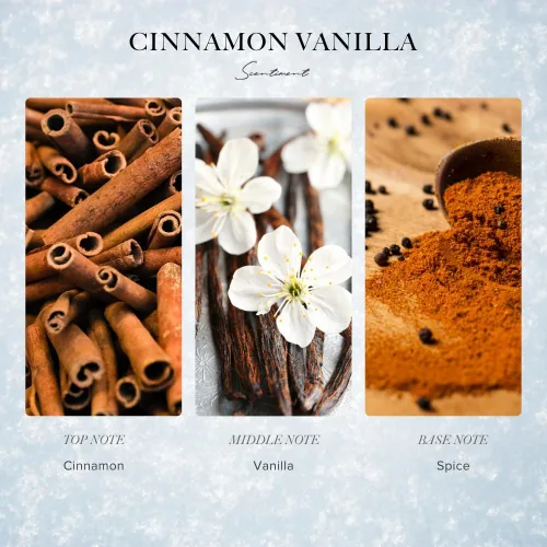 Miniatura 3 de Scentiment Cinnamon Vanilla Winter Collection Aceite difusor – Vainilla, canela y especias para difusores, aceite de fragancia – 4.06 fl oz – 0.68