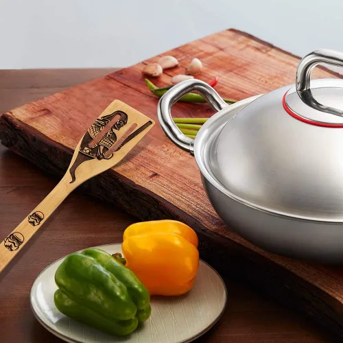Miniatura 6 de Star War - Juego de Cucharas de Madera Quemadas, Idea de Regalo, Utensilios de Cocina y Servir, Bambú Natural, Regalos para Estreno de Casa, Cuchara